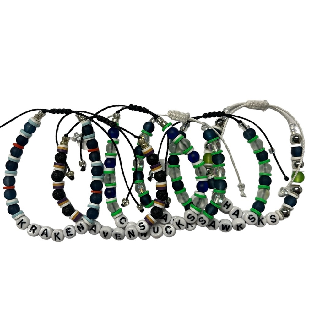 Customizable Sports Team Bracelets!